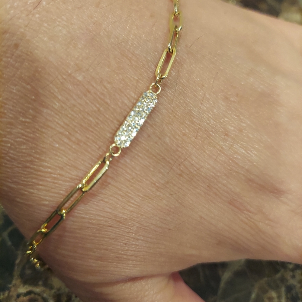 925 brazelet 🤷gold plated - Picture 5 of 8